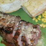 Steak with Garlic Butter Sauce
