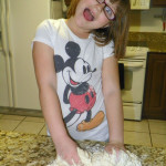 K making Irish Soda Bread
