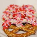White Chocolate Dipped Pretzels