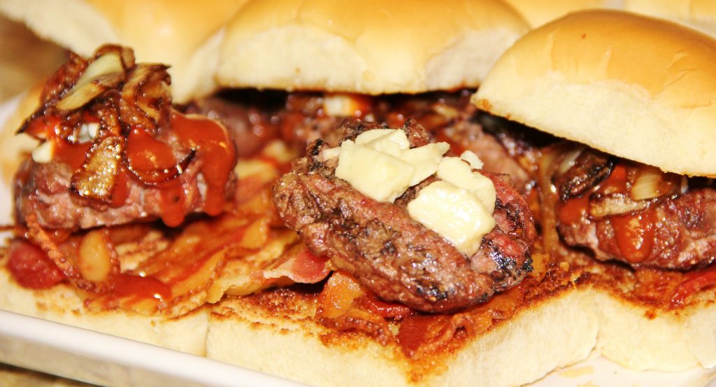Bacon & Blue BBQ Sliders