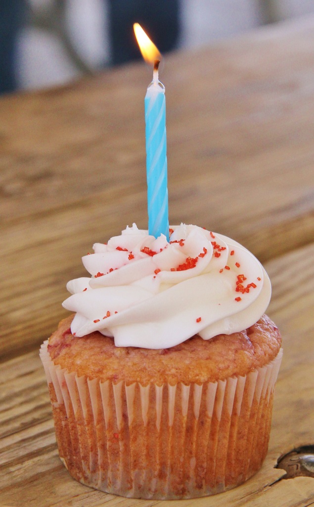Fresh Strawberry Cupcake