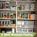 well stocked pantry....Cooking 101 Basics week 1 class