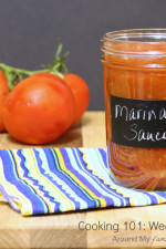 Homemade Marinara Sauce...part of a free 16 week cooking class