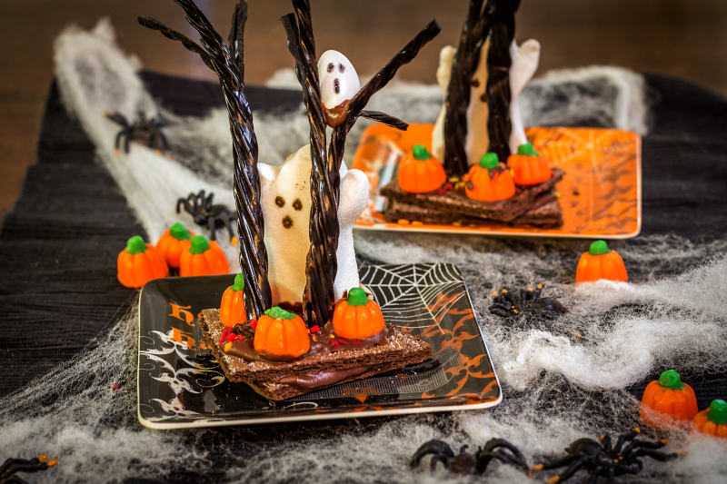 Spooky Halloween Candy Trees - Around My Family Table