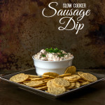 Slow Cooker Sausage Dip (gluten free, dairy free, & a vegan option too)