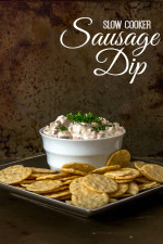 Slow Cooker Sausage Dip (gluten free, dairy free, & a vegan option too)