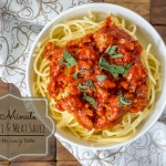 Quick & Easy Spaghetti with Meat Sauce #15MinuteSuppers