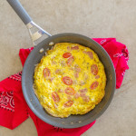 Herbed Ham Frittata that's perfect for leftover ham and only takes 15 minutes! #15MinuteSuppers