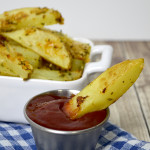 Easy Baked Garlic Parmesean Fries