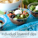 individual layered dips...perfect for parties!