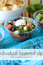 individual layered dips...perfect for parties!