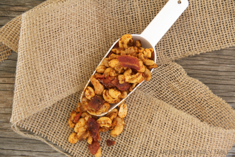 Once you start, it's hard to stop! These SPICED BACON NUTS are addictive!