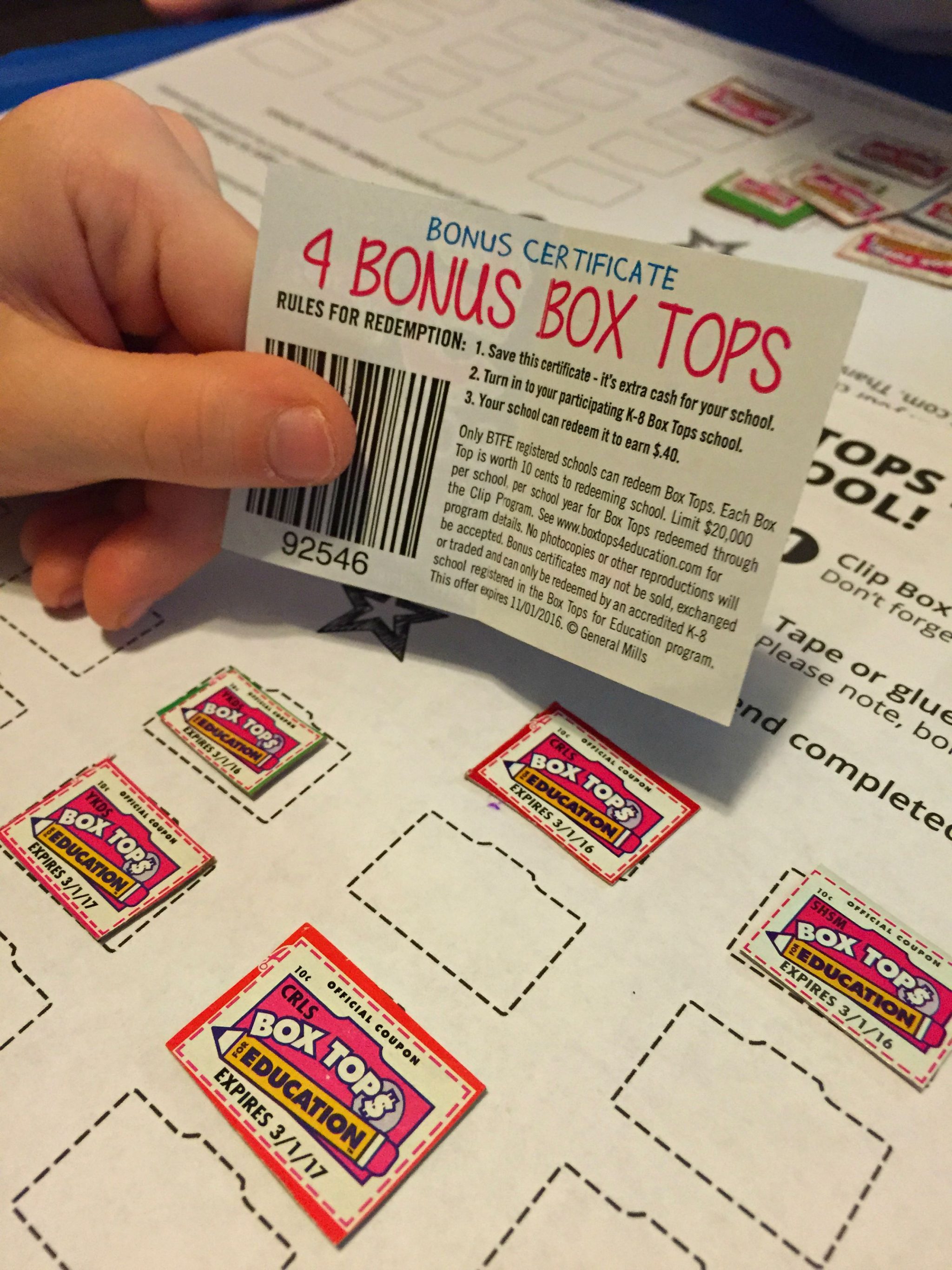 Get Your Bonus Box Tops for Education Around My Family Table