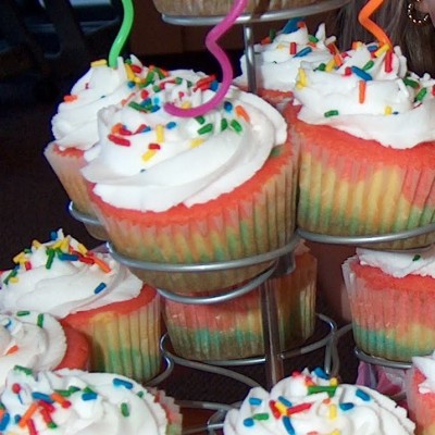 Rainbow Cupcakes