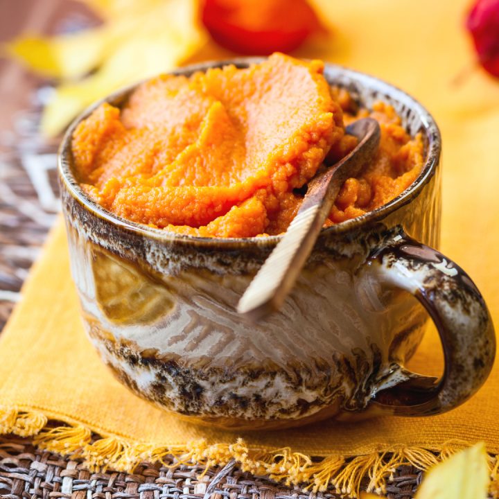 If fall had a flavor, it would be pumpkin butter. This Slow Cooker Pumpkin Butter recipe is so easy and the cinnamon, nutmeg, and clove flavors have lots of time to develop and transform your pumpkin into something amazing.