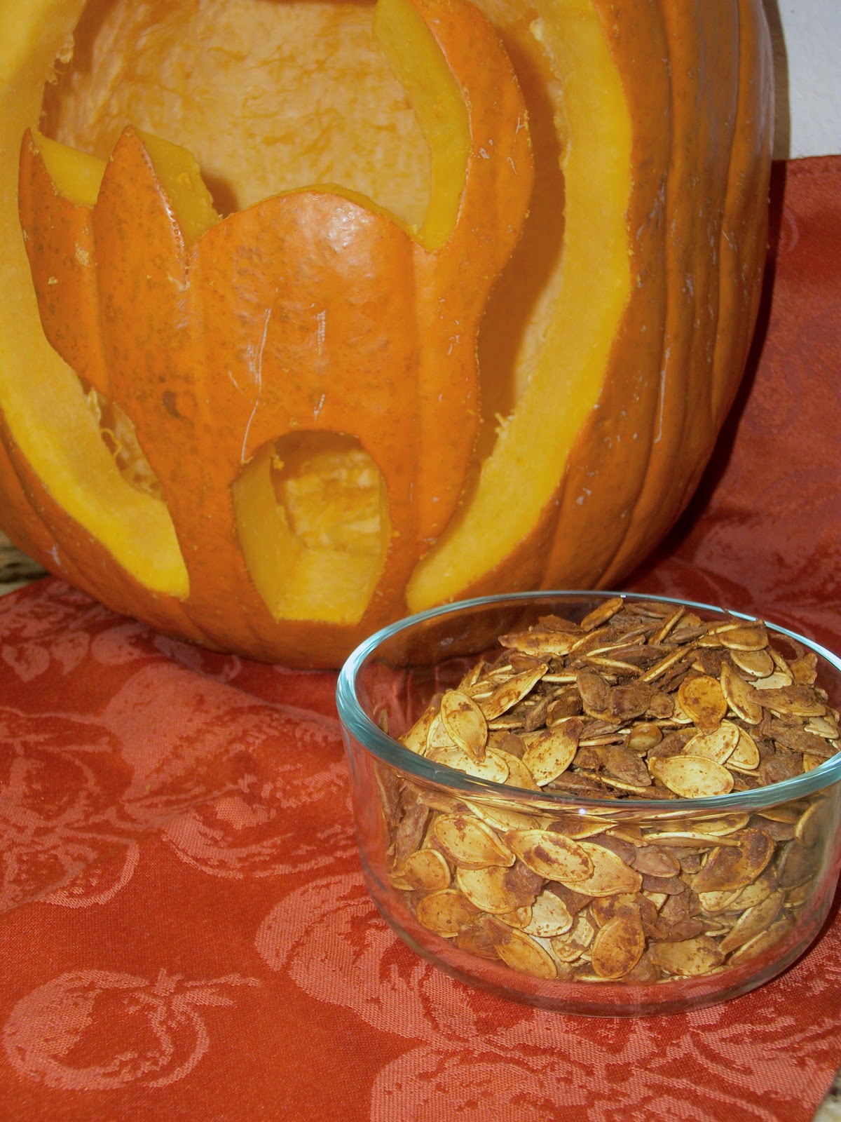 You'll love this spicy take on traditional roasted pumpkin seeds in my Roasted Spiced Pumpkin Seeds recipe.  It's a family favorite!