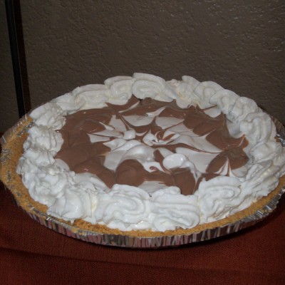 Coffee-Drizzled Cream Cheese Pie