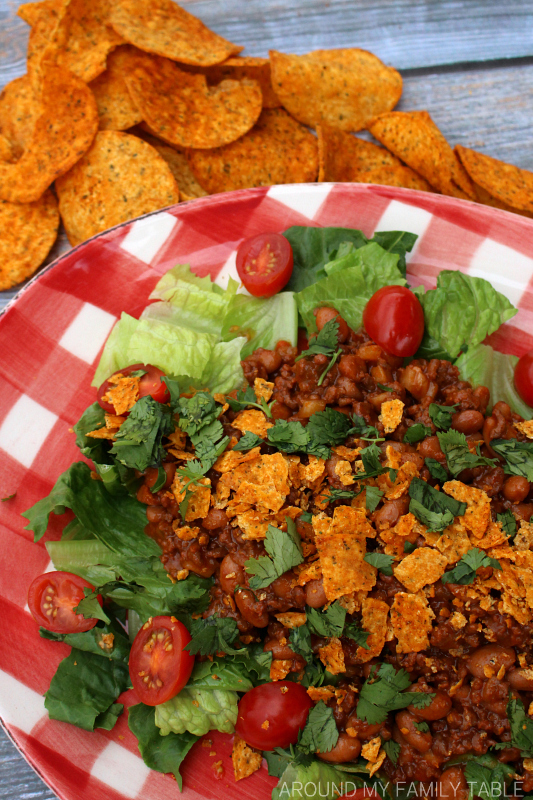 A family favorite, this Tex-Mex Taco Salad recipe has been in my family since I was a little girl. It's the perfect supper on a hot summer night.