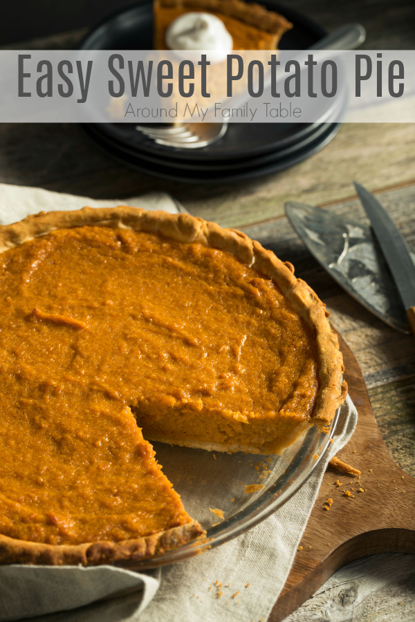 Easy Sweet Potato Pie - Around My Family Table