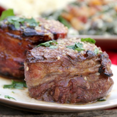 Steak with Garlic Butter Sauce