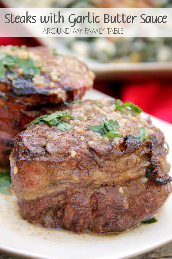 Learn how to make a steakhouse steak at home with this Filet Mignon Steak with Garlic Butter Sauce. You won't be disappointed!
