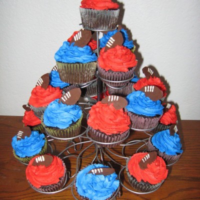 Football Cupcakes