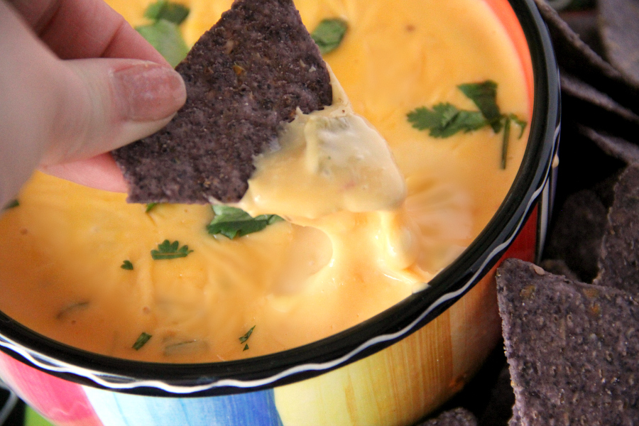 Everyone says the same thing when they first try this dip. They tell me, "the is the The Best Chile con Queso EVER"! 