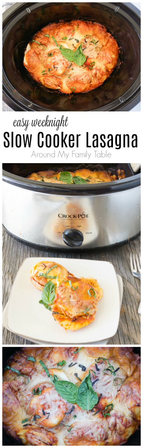 Slow Cooker Turkey Lasagna - Around My Family Table