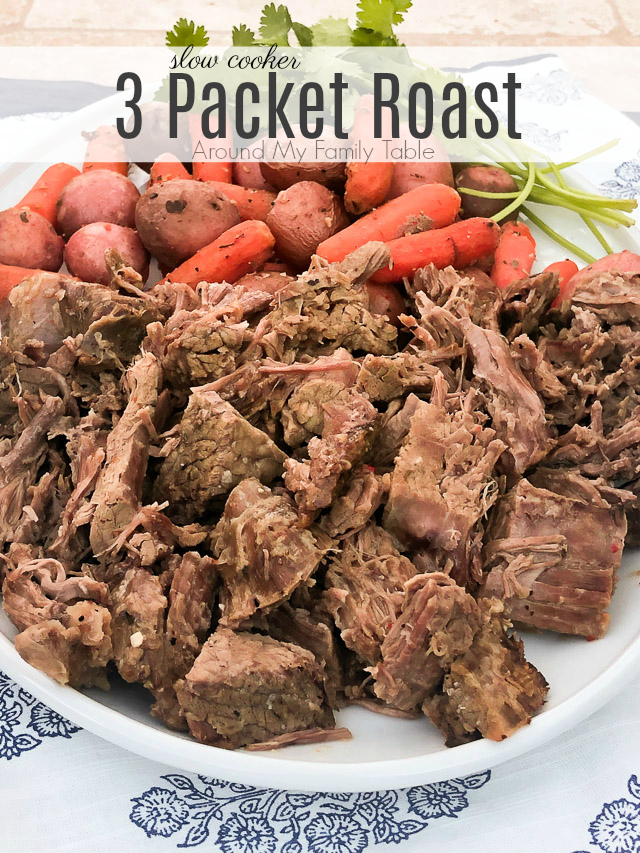 3 Packet Crock Pot Pot Roast with Gravy - Slow Cooker Kitchen