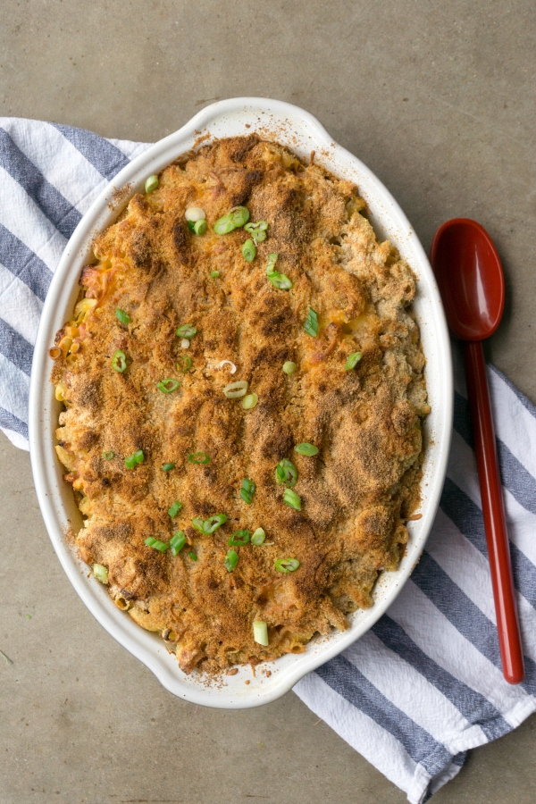 A twist on traditional macaroni and cheese, this Ham and Macaroni Casserole is an easy casserole and is a great use for leftover ham.