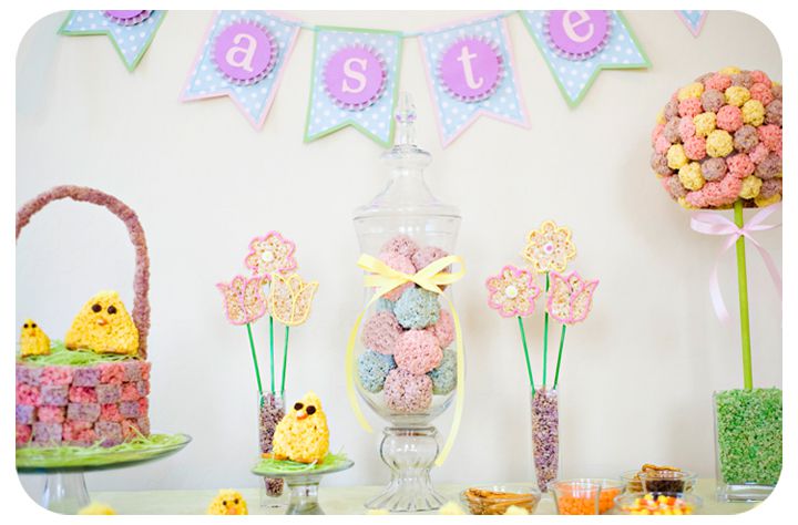 Rice Krispies Flower Treats