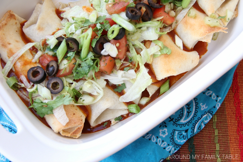 Baked Beef Chimichangas