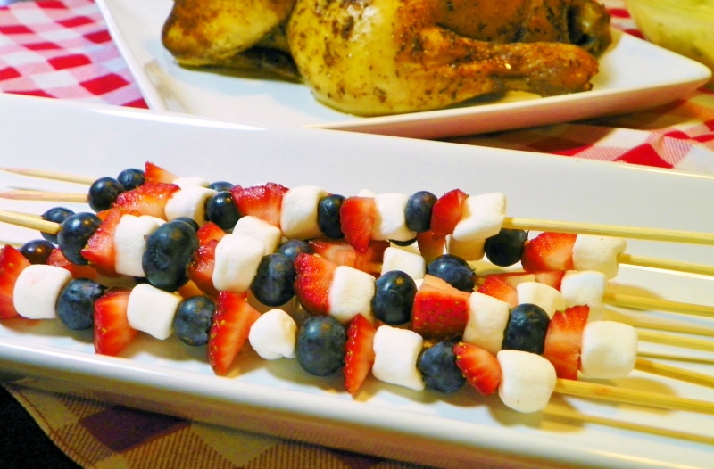 patriotic fruit kabobs