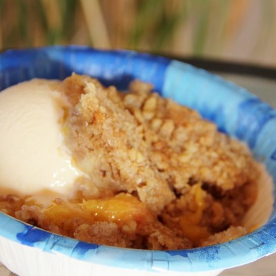 Aunt Janet’s Peach Crisp