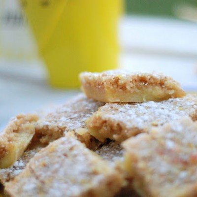 Gluten Free Rice Krispies Lemon Bars