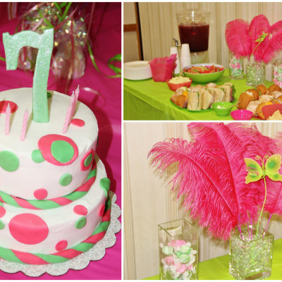 Pink and Green Birthday Party