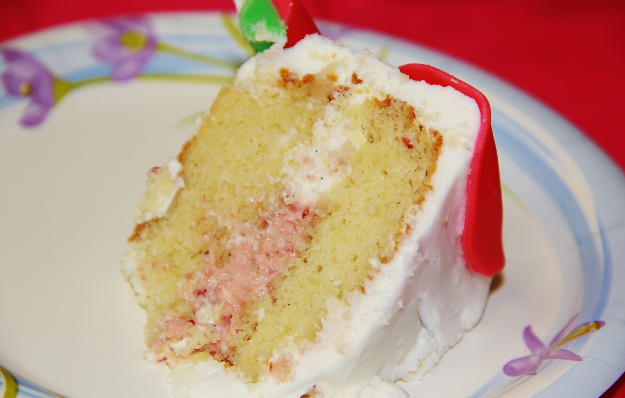 Vanilla Bean Cake With Strawberry Cream Filling Around My Family Table