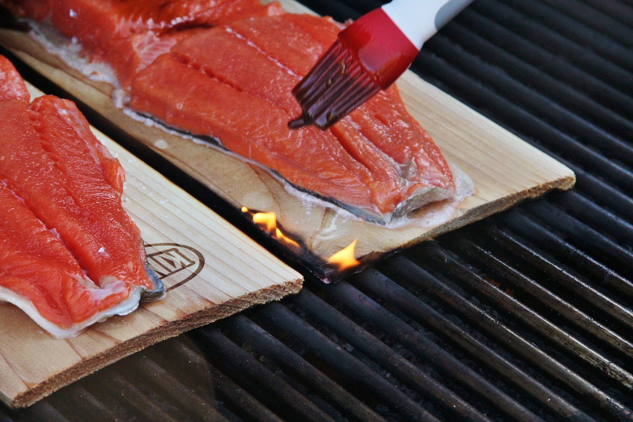 Cedar Planked Teriyaki Salmon Around My Family Table