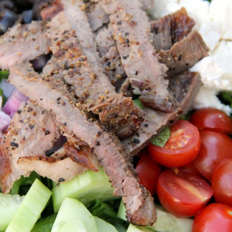 Summer is coming fast so this Steak and Feta Salad is going on my summer menu list!