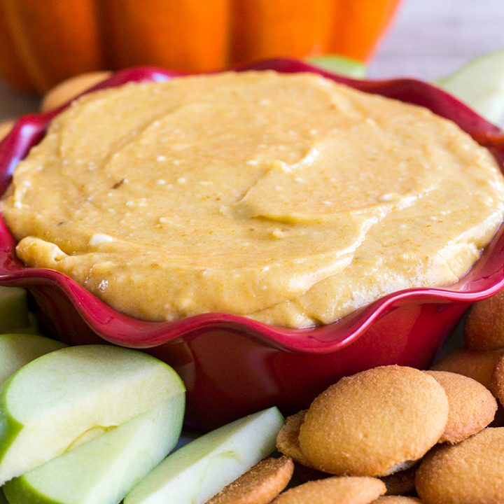I look forward to making this dip every fall. It's my #1 requested fall recipe and there is never a bite left. Y'all are gonna love this sweet pumpkin dip with crisp apples, sweet pears, gingersnaps, and graham crackers.