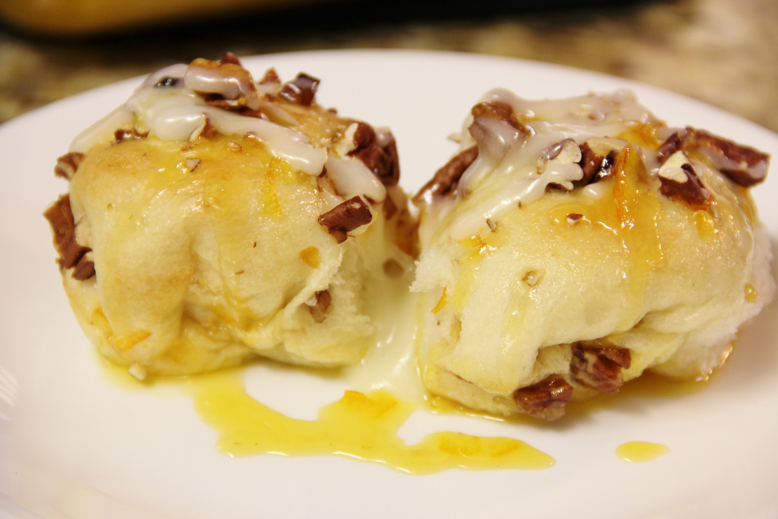 Orange Breakfast Rolls with Cream Cheese Glaze