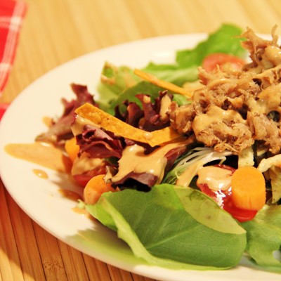 Sweet Pork Salad with BBQ Ranch