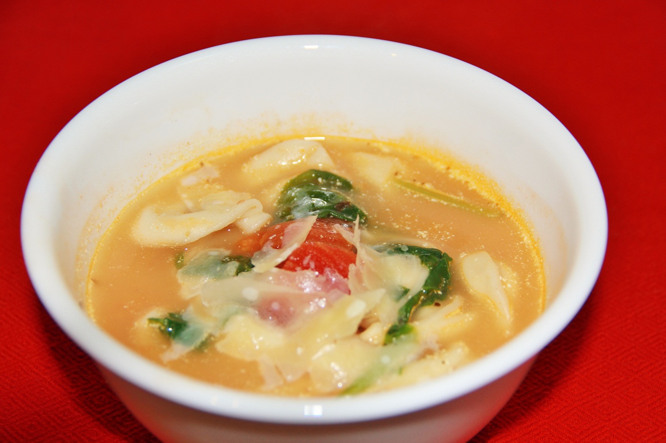 Spinach & Tortellini Soup - Around My Family Table