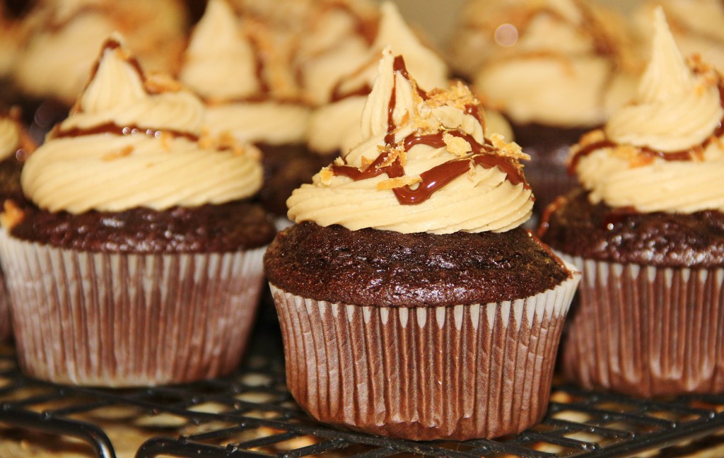 Samoa Cupcakes...inspired by the Girl Scout cookie!