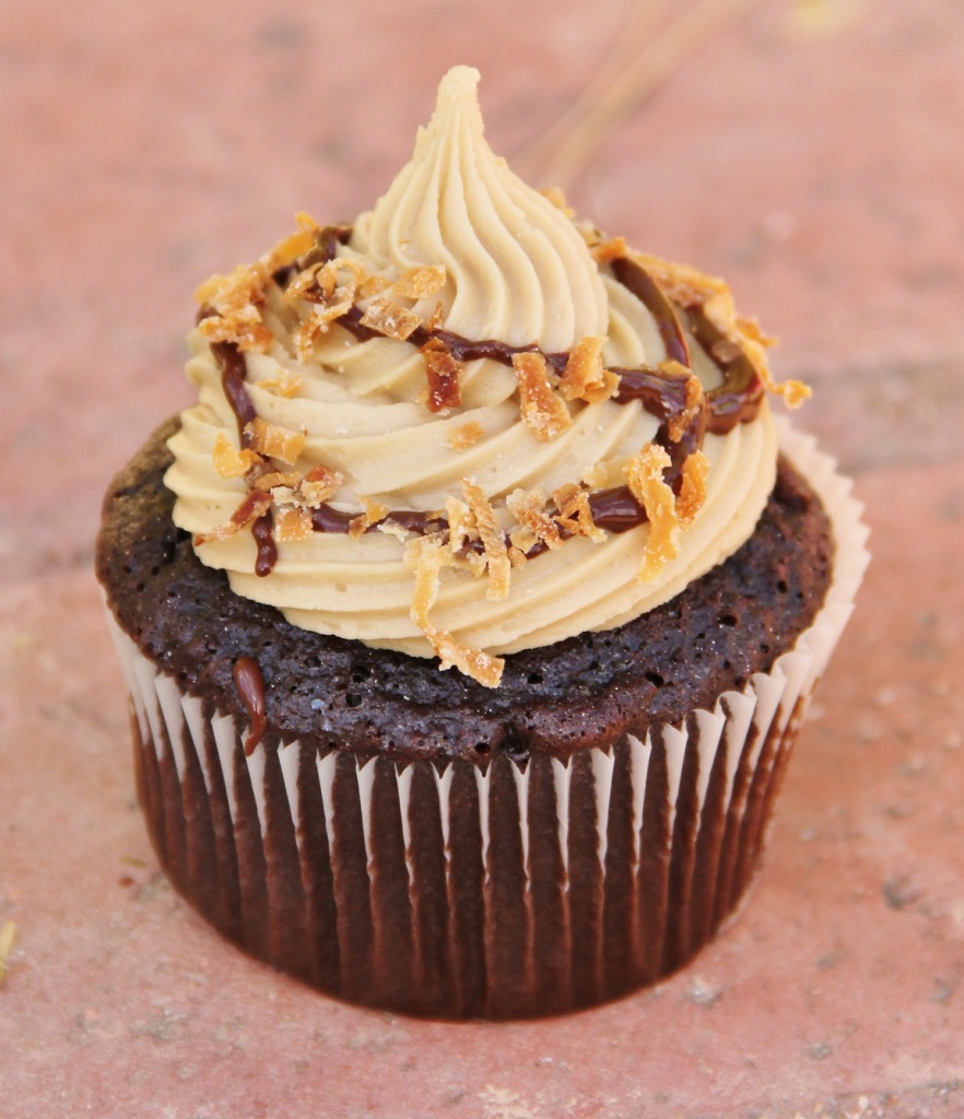 Samoa Cupcakes...inspired by the Girl Scout cookie!