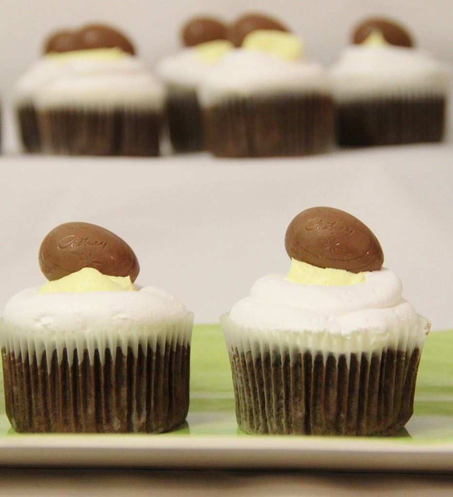 Cadbury Egg Cupcakes