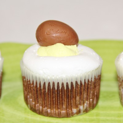 Cadbury Egg Cupcakes