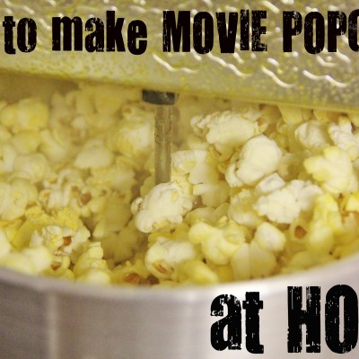 Movie Popcorn at Home