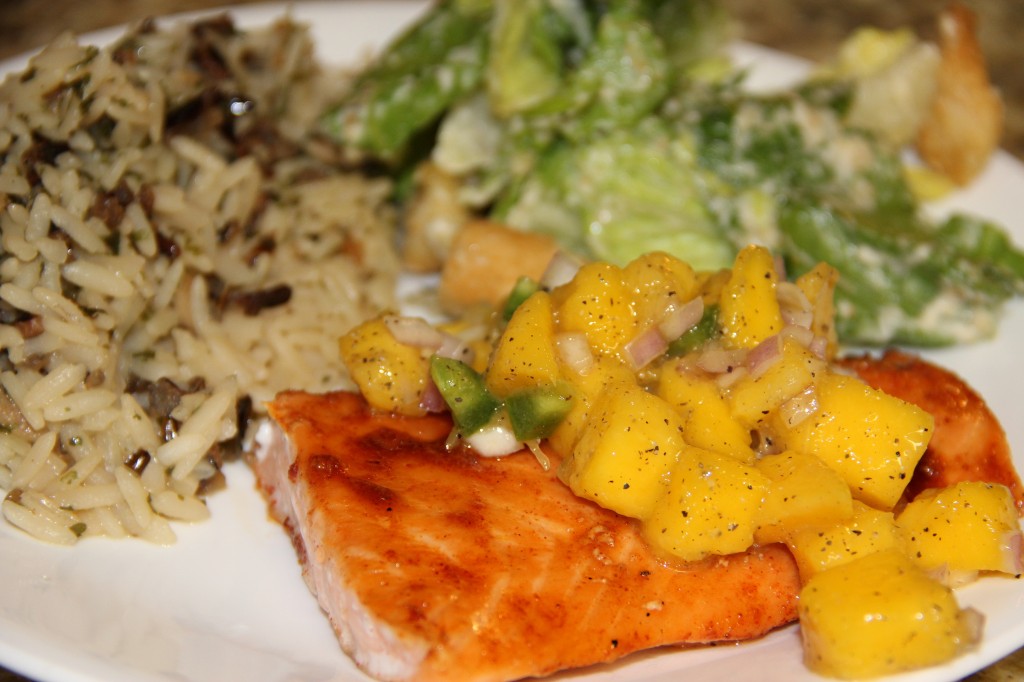 Salmon with Mango Salsa