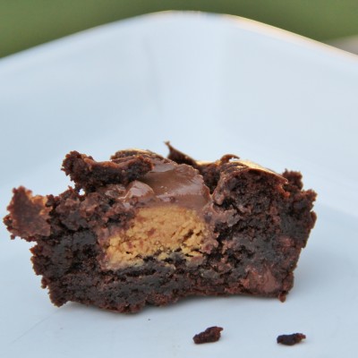 PB Stuffed Brownies